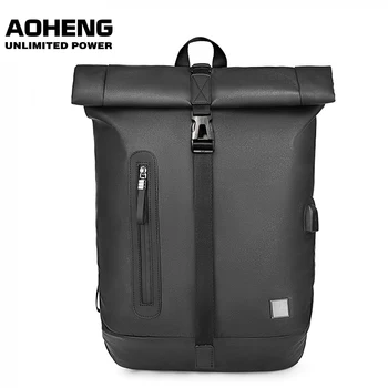 

Leisure Fashion New Large Capacity Men USB Charge Backpack Laptop Bag Business multifunctional Waterproof Travel Bags Black