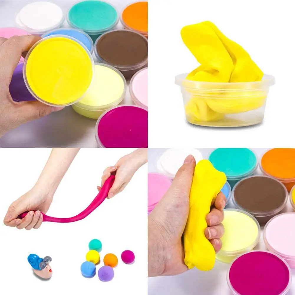 Kuulee Slime хрустальные игрушки 24 цвета светильник из глины мягкая модель DIY подарок для детей Снежный полимерный Пластилин комплект
