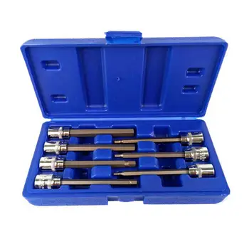 

14 Pcs Extra Long Metric Hex Bit Socket Set Chrome Vanadium Steel Sockets Hex Allen Bit Sockets(Metric And Imperial Mixed)