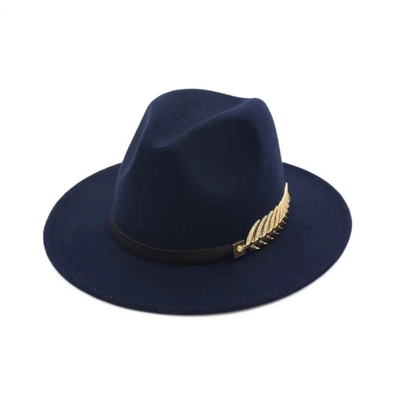 Шляпа Fedora, модная женская элегантная Зимняя шерстяная фетровая шляпа, широкополая британская Шляпа Fedora, винтажная джазовая шляпа H3