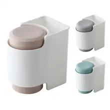 

Toothbrush Holder Wall Mounted Strong Adsorption PP Combs Razors Toothpaste Box for Home