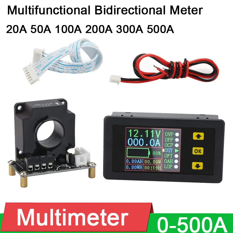 Batterie monitor Coulomb METER DC120V 500A Kapazitä tstester Lithium Blei Säure 