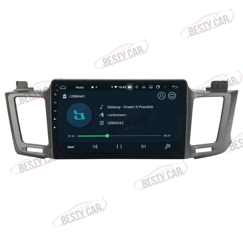 10," ips Android 9,0 Автомобильный мультимедийный плеер стерео радио gps навигация для Toyota RAV4 4 2013-16 17 wifi BT головное устройство DSP