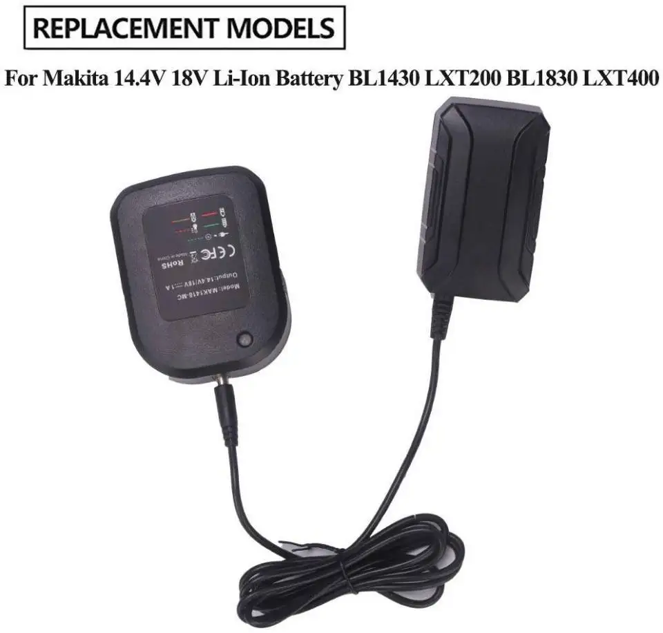 Battery Charger Battery Charger Adapter For Makita 14.4V 18V BL1415 BL1430 BL1815 BL1830 BL1840 BL1850 BL1860 BL1860B