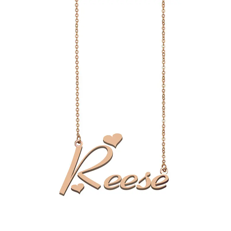

Reese Name Necklace Custom Initial Name Necklace for Women Girls Best Friends Birthday Wedding Christmas Mother Days Gift
