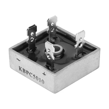 

10pcs KBPC5010 50A 1000V Single Phase Diode Bridge Rectifier Module Metal Case