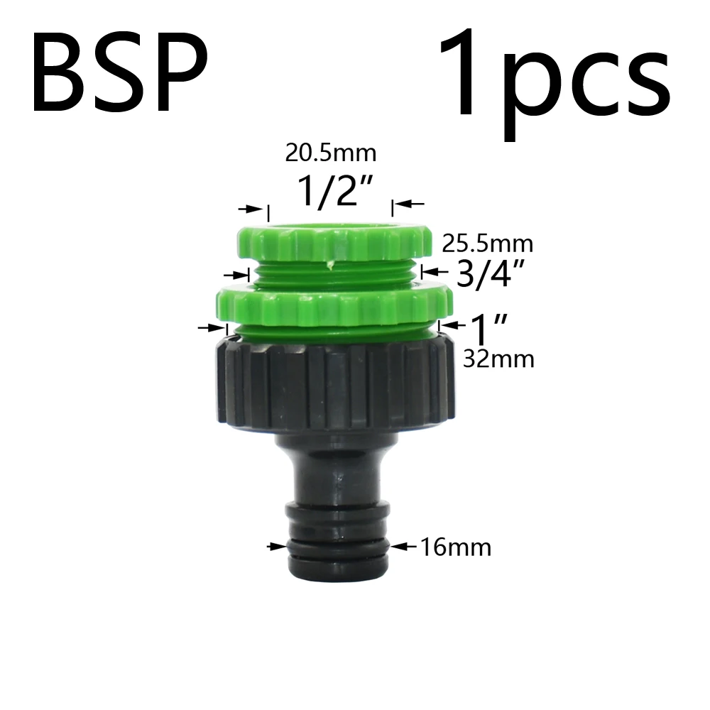 Garden Quick Coupling Adapter with 1/4 (ID 4mm) or 3/8 inch (8mm) Barbed Connector for Irrigation Garden Watering Greenhouse 6