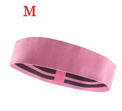 Pink M Йога Пилатес Резинки латексные Нескользящие хип петли эластичная лента для тренировок Спортивная Тяговая веревка для спортивных упражнений - Цвет: Pink M