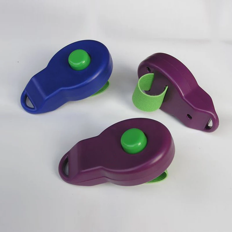 Big Button Dog Cat Training Clicker Hand-held Clicker Whistle Training Pet Trainer Click Guide Puppy Supplies