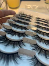 Pestañas postizas de visón 3D, 5/8/10 pares, naturales, suaves y esponjosas, voluminosas, largas y espectaculares, maquillaje de extensión de pestañas cruzadas