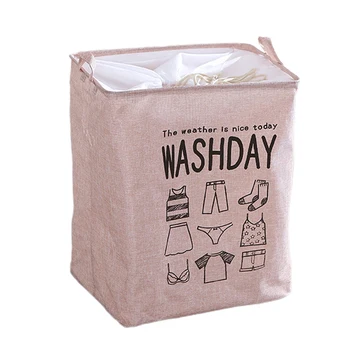 

Portable Clothes Storage Basket Large Capacity Home Waterproof PE With Handle Dormitory Folding Dustproof Drawstring Lid Toy