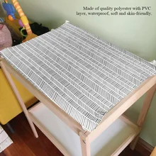 Мягкий коврик для пеленания ребенка, пеленальный коврик для пеленания, чехол для стола, дышащий водонепроницаемый подгузник для новорожденных, многоразовый коврик для писсуара для младенцев