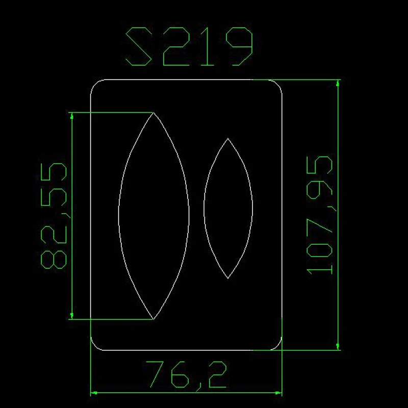 Eardrop-S219 стальные деревянные штампы для скрапбукинга Толщина/15,8 мм/
