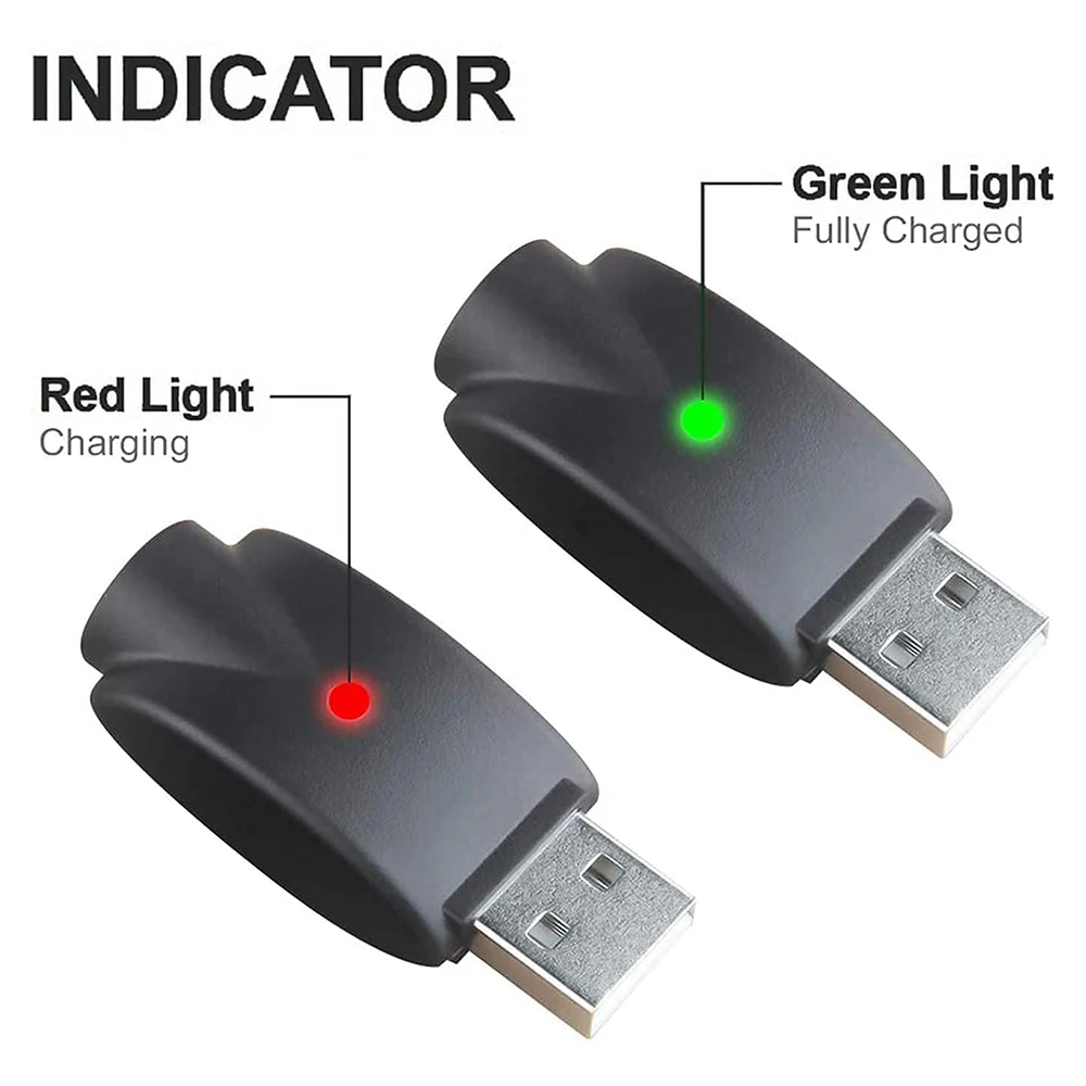 Smart Charger With Overcharge Protection Compatible For USB Charging Portable Adapter 510 Interface LED Indicator Rotary Lamp