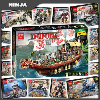 

15types 2017 Ninja Movie Theme Huge Training Base Dragon Temple Wu Model Building Block Children Toy Bricks Compatible With Lago
