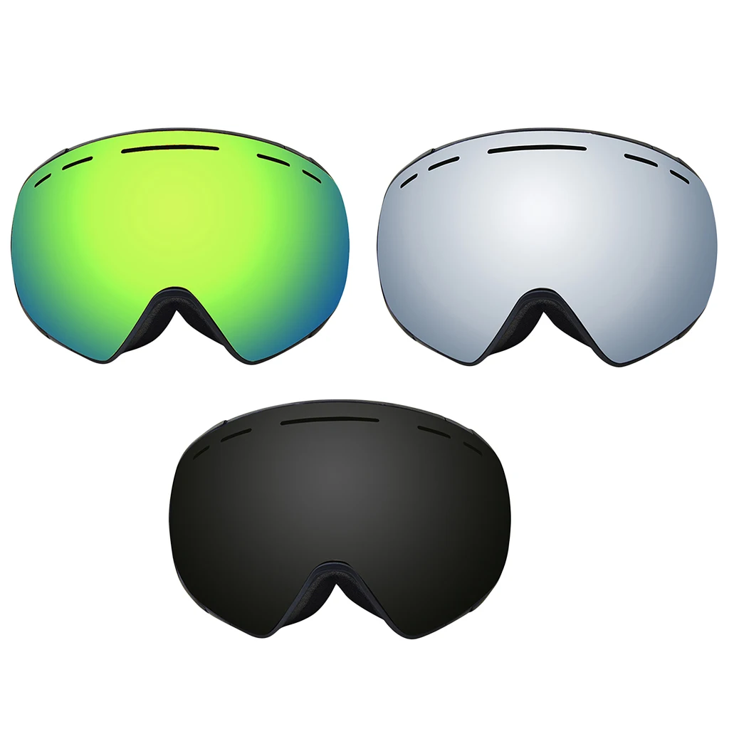 Лыжные очки снег сноуборд очки над очками с анти-туман сферические линзы лыжные очки для зимы