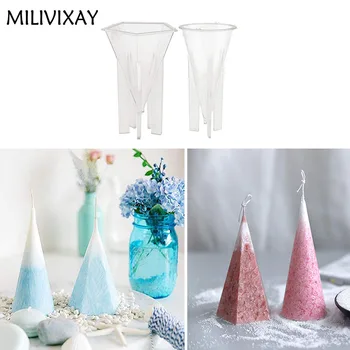 

1Pcs High Temperature Resistance Cone Candle Mold DIY Handmade Soap Candle Making Mould