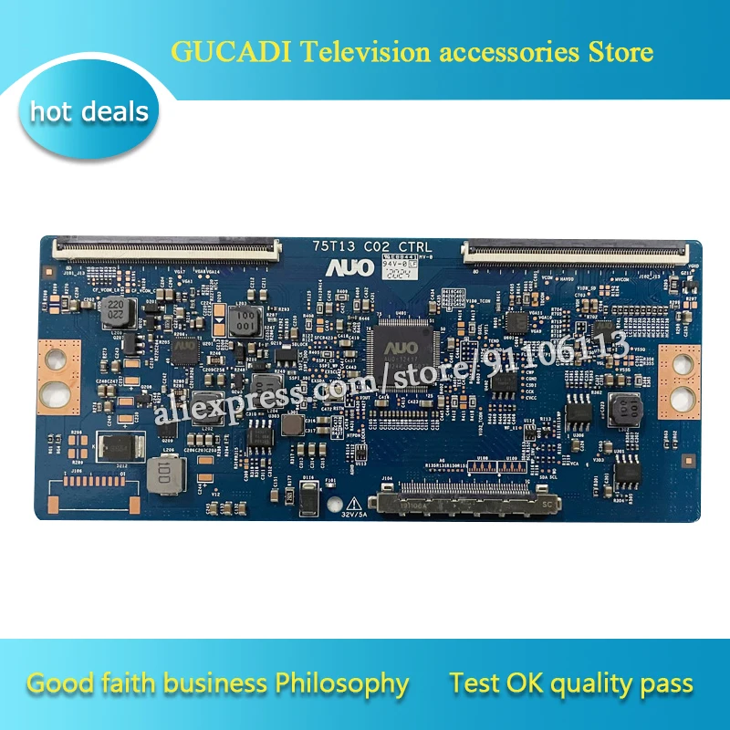 For 75 inch LCD TV logic board 75T13 C02 CTRL 75T13-C02 good working | Компьютеры и офис
