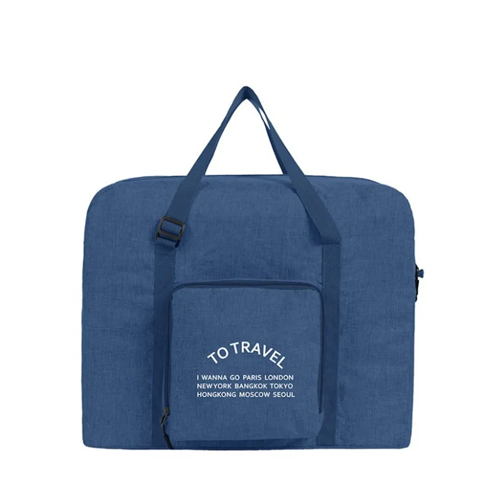 Дорожная сумка для хранения одежды через плечо, водонепроницаемая складная сумка на колесиках