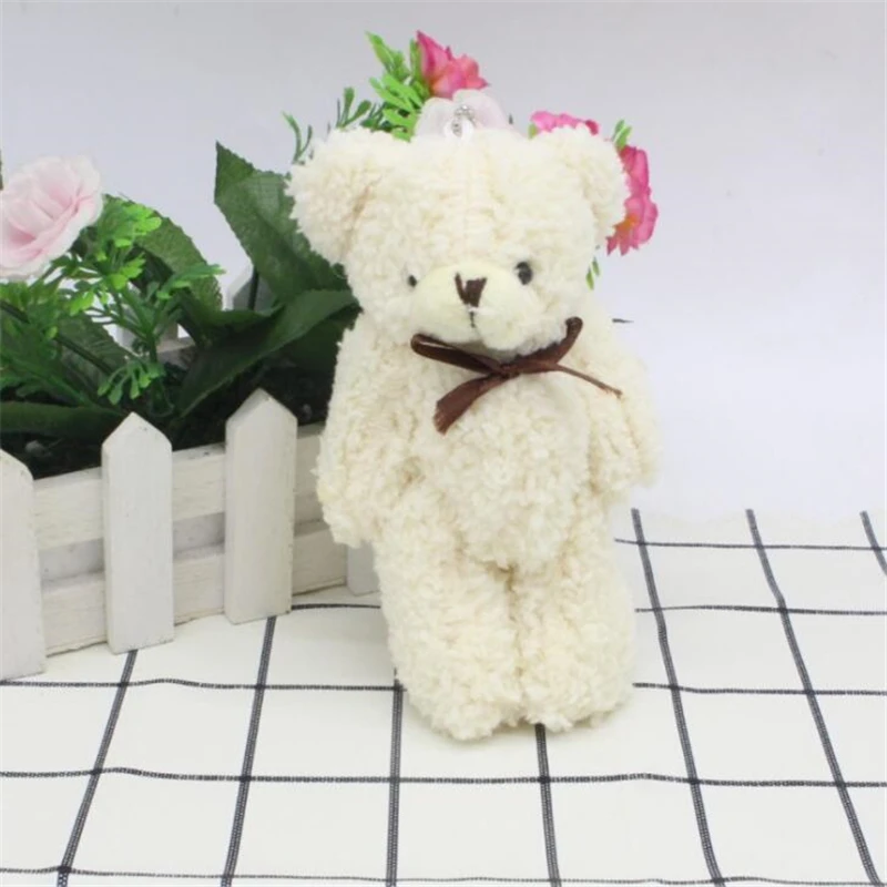 20 шт./лот Kawaii маленькие плюшевые мишки с цепочкой, бежевый мишка, мини мишка, плюшевые игрушки, подарки
