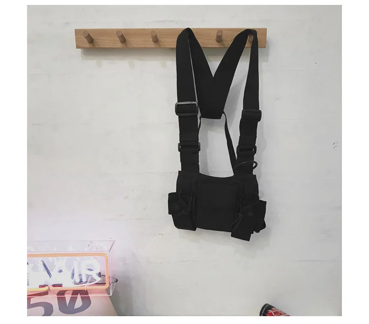 Водонепроницаемая функциональная модная нагрудная сумка для мужчин и женщин, хип-хоп, нагрудный жилет с карманами, Спортивная охотничья тактическая упаковка с пулями