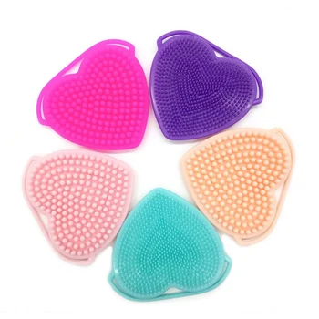 

Heart-shaped Double-sided Cleaning Face Brushes Face Cleansing Brush Silicone Deep Clean Brushes Facial Exfoliating Blackhead