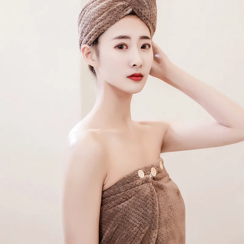 

Microfibe Tube Top Bath Skirt Home Absorbent Soft Adult Pineapple Bathroom Wearable Thicker Hotel Travel Towel