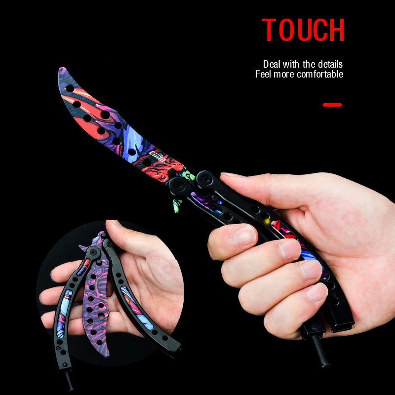 CS GO Karambit красочный нож бабочка для взрослых детей праздничная игра подарок