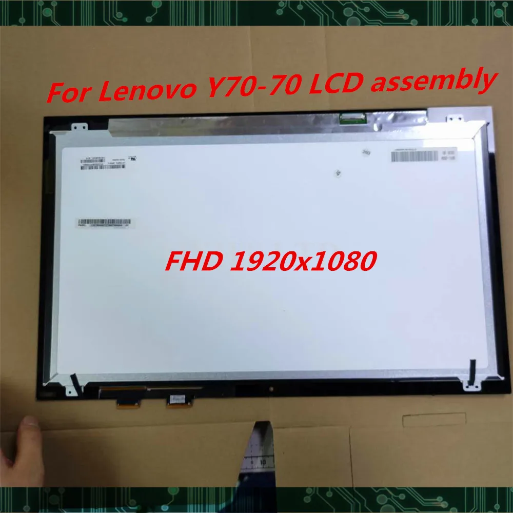 Для lenovo y70 70 lcd-дисплей для ноутбука сенсорный экран в сборе Y70-70 17," FHD ЖК-экран LP173WF4-SPF1 протестирован