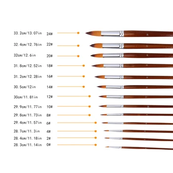 

13Pcs Artist Paint Brush Set Nylon Hair Watercolor Acrylic Oil Painting Drawing MOLB