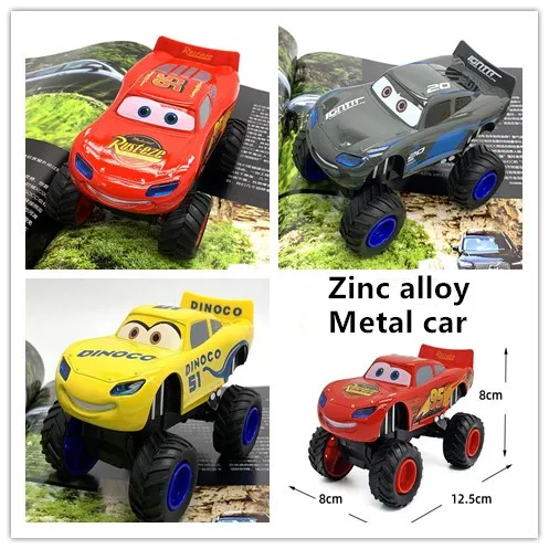 

Cars Story Lightning McQueen Pull back car alloy toy model big foot off-road boys toys for children