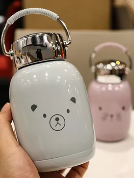 

Portable Stainless Steel Vacuum Cup Small And Exquisite Mini- Lovely Student Drink Water Glass Originality Cartoon Children Will