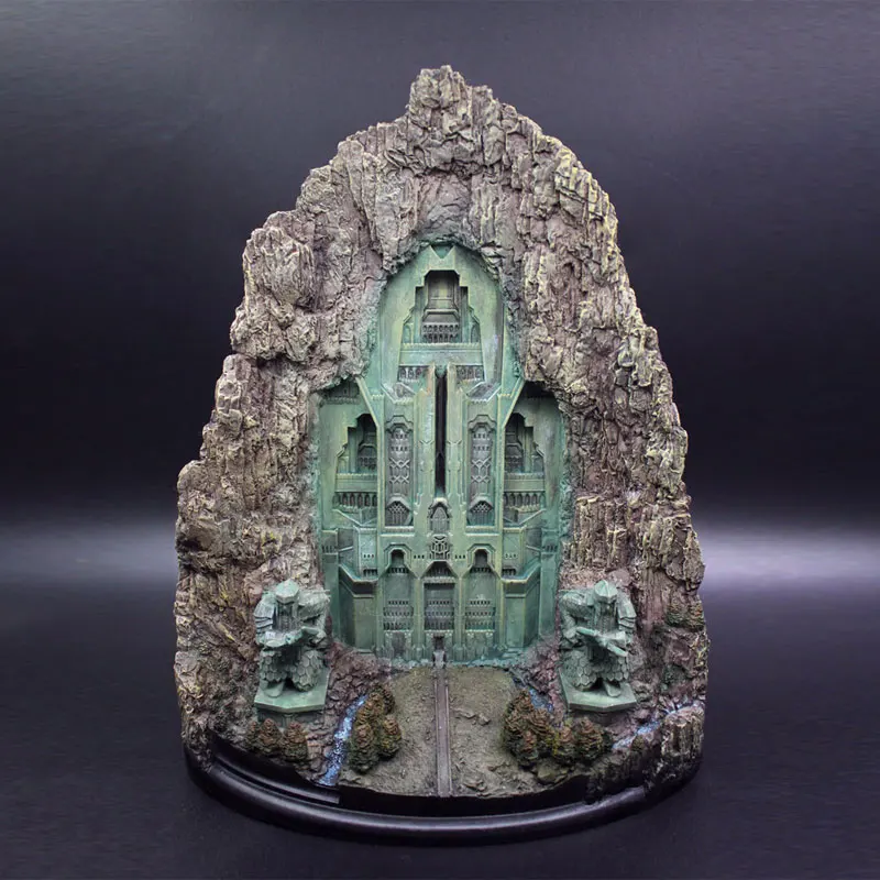 

The lord of rings statue hobbit Erebor Lonely Mountain door resin figure statue toy Collection model Desktop Decoration gift