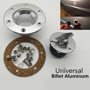 

1x Universal Billet Aircraft Style Fuel Cell Gas Cap Flush Mount 6 Hole Cells V1