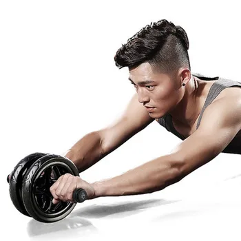 

Dropshipping New Keep Fit Wheels No Noise Abdominal Wheel Ab Roller with Mat for Exercise Muscle Hip Trainer Fitness Equipment
