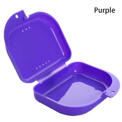Retainer Box Braces Container Mouthguard Guard Denture Storage Case Cleaner Multi Color Organizer Case Cleaner Accessories