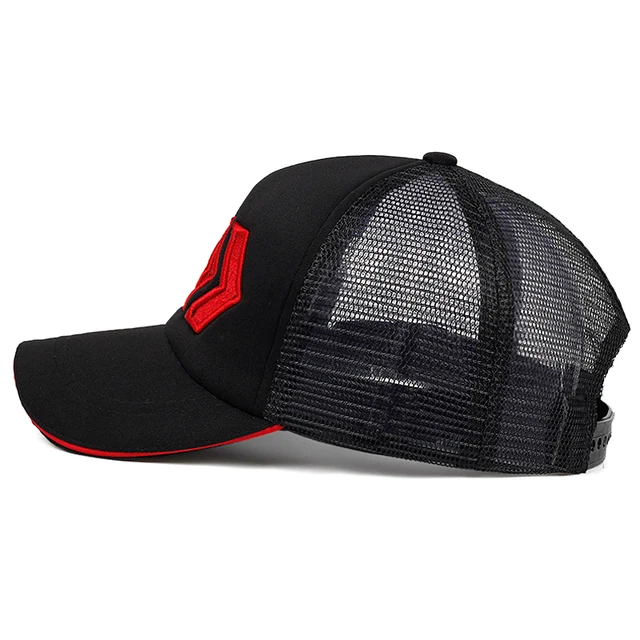 New Summer Sun Cap Hats & Caps Men's Accessories Men's Apparel color: Black Red|Blue|navy|Red