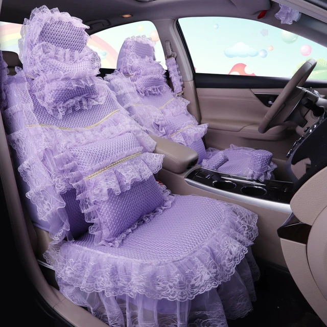 Universal Nette Rosa Auto Sitzbezüge Sets Für Frauen Mädchen Volle Set  Innen Kawaii Dekoration Protector Zubehör Für BMW Audi - AliExpress