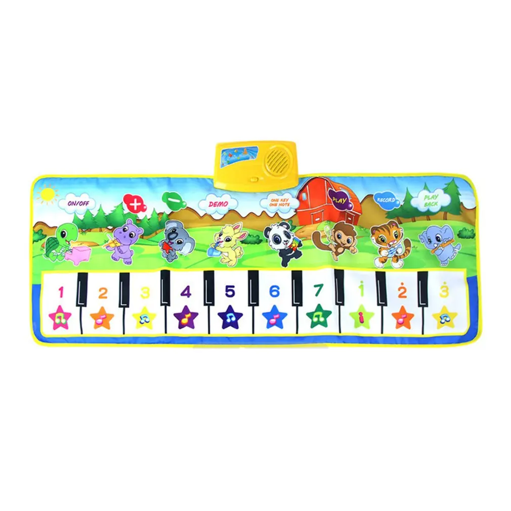 Большой музыкальный коврик игрушка для пианино Tambor Infantil Brinquedos игровой детей