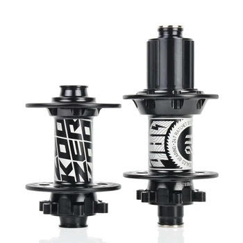 

KOOZER MF480 Hub Set 2/4 Bearings 24T Ratchet 32 Holes Quick Release Thru Axle Mountain Bike Hub 15X100 12X142mm for 8-11S Black