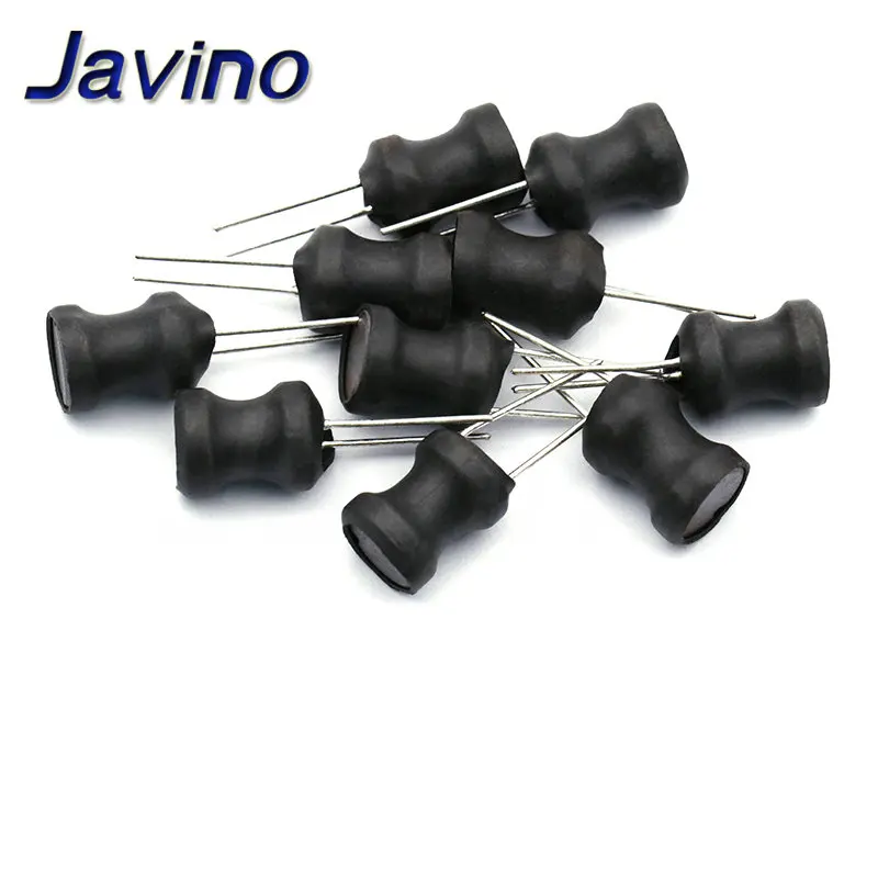Power Inductor 10PCS Power Inductor DIP 9X12mm 2.2UH 4.7UH 10uH 22uH 100uH 330uH 470uH 1MH 2.2MH 4.7MH 10MH Inductance 2 Pins 9X12