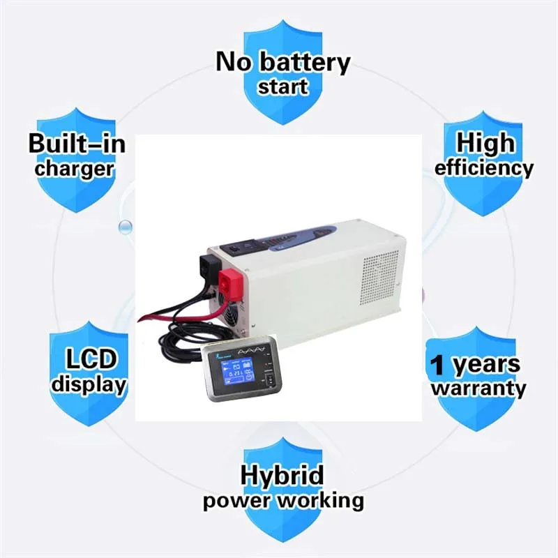 DC24V к AC220V 2000 Вт Чистая синусоида Инвертор автомобильный инвертор 2 кВт