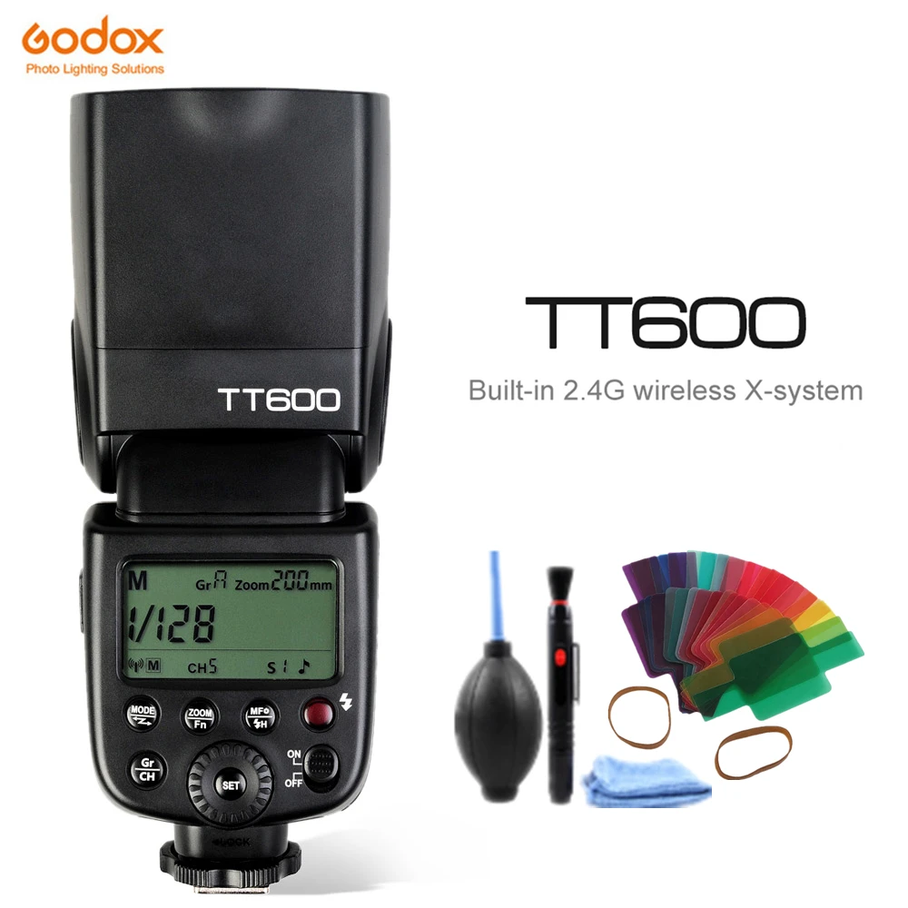 Godox TT600 TT600S 2,4G Беспроводная фотовспышка со встроенным триггером для Canon Nikon Pentax Olympus Fuji SONY