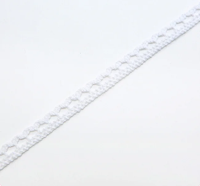 Lace Ribbon lace ribbon lace sewing supplies lace sewing accessories 10 Meters 7mm 100% Cotton Lace Trimming Wedding Crocheted Cotton Trim DIY Sewing Materials