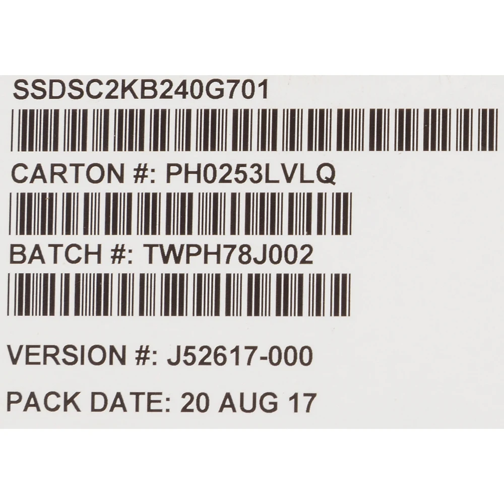 Накопитель SSD Intel Original SATA III 240Gb SSDSC2KB240G701 956898 SSDSC2KB240G701 DC S4500 2.5"