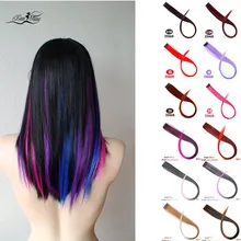 Xuanguang colorido em linha reta perucas de cabelo clipe pedacos, заколка для волос, festa boate, косплей, feminino meninas acessórios