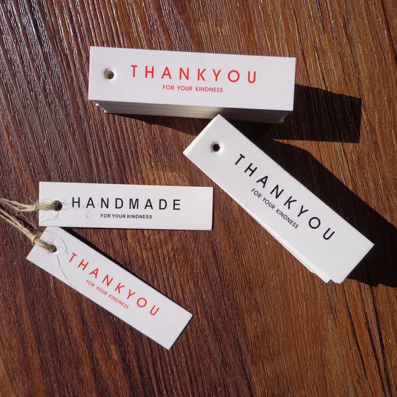 100 шт. ярлыки из белой бумаги|Ярлыки для одежды| |