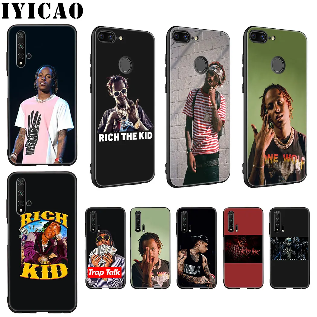 IYICAO Rapper Rich the Kid Soft Silicone Case for Huawei Honor view 20 9X Pro 10 9 8 Lite 8X 8C 7X 7C Note |
