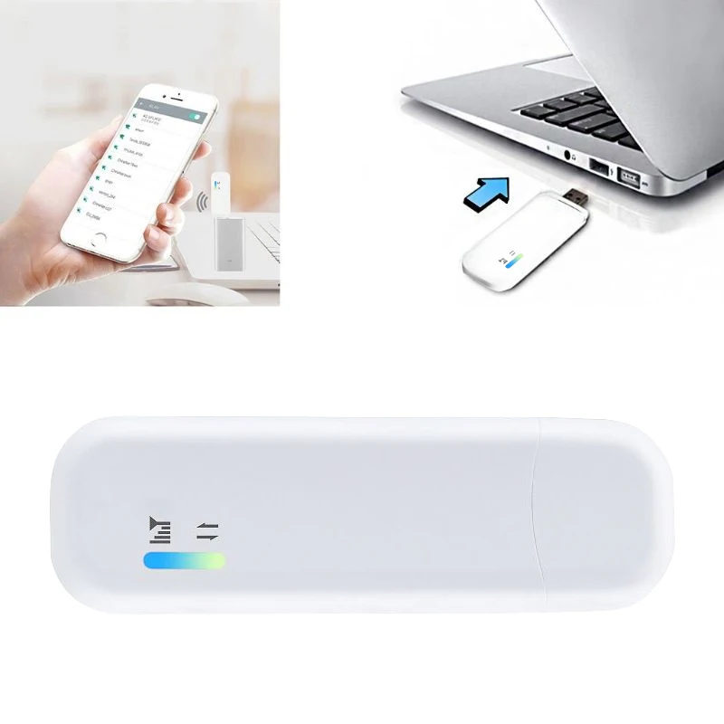 Portable 4G LTE WiFi USB Modem Dongle Hotspot 150Mbps Network Adapter Wireless Router SIM Card Unlocked 1