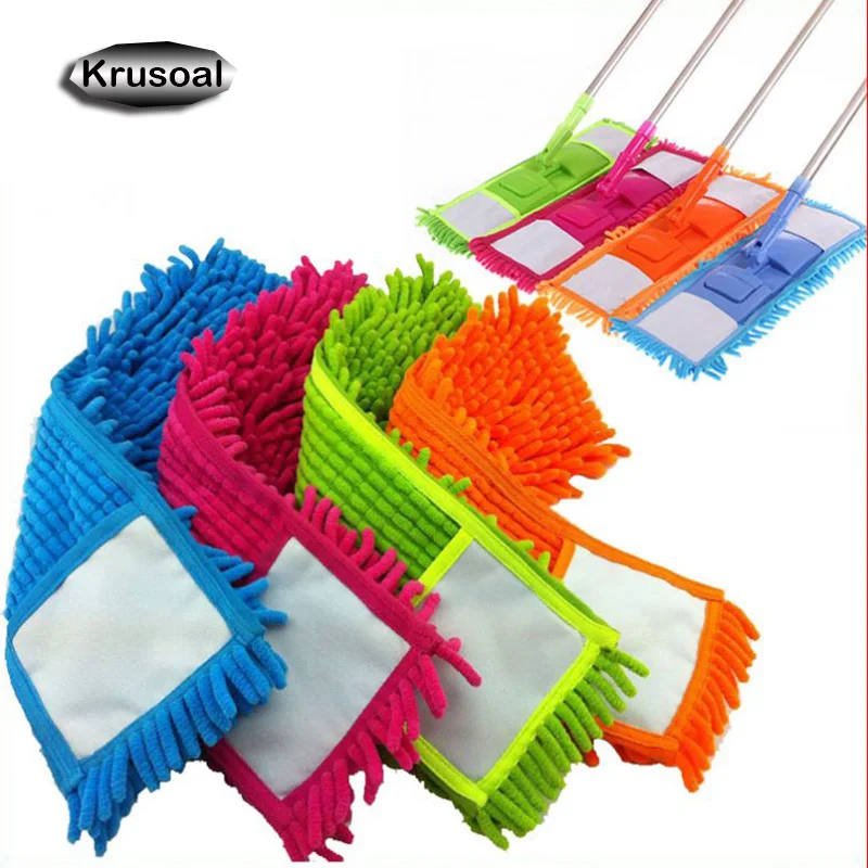 

4pcs Colors Home Cleaning Pad Refill Household Dust Mop Head Replacement Suitable For Cleaning The Floor Soft Texture Practical